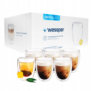 Wessper poháre na latte 350 ml 6 ks.